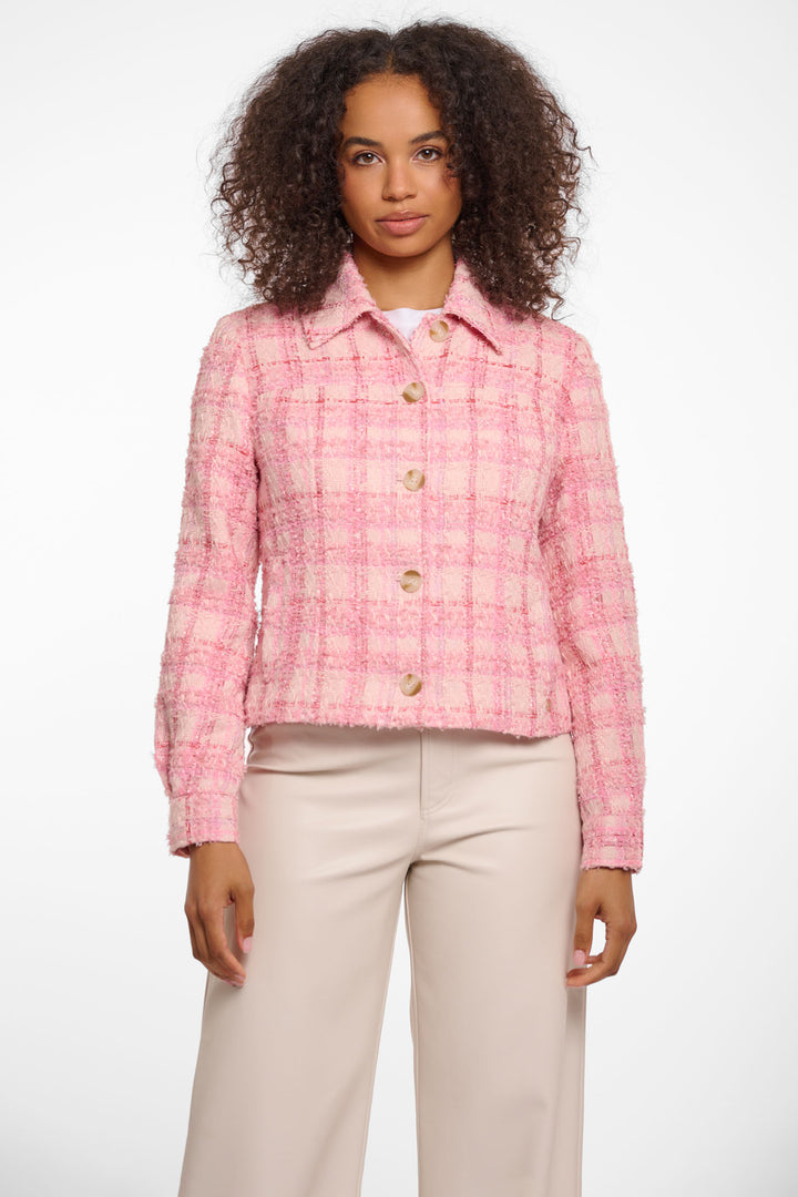 Rino & Pelle Imanski Tweed Jacket Light Pink 7002521 - Olivia Grace Fashion