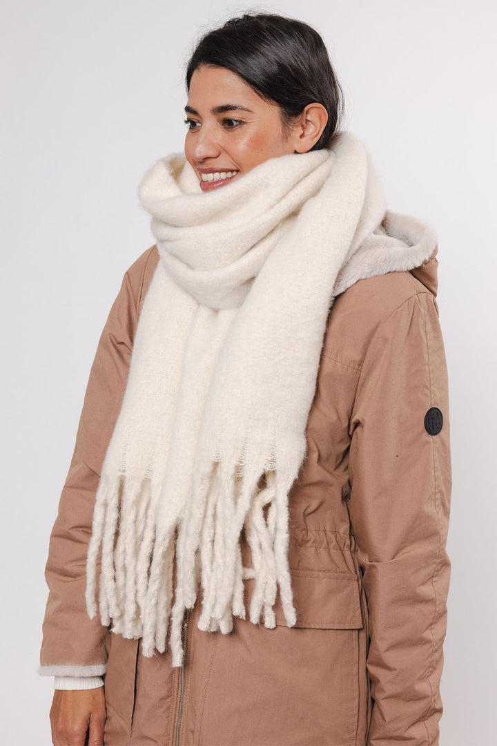 Rino & Pelle Scarf Gella 7002412 Birch Cream - Olivia Grace Fashion