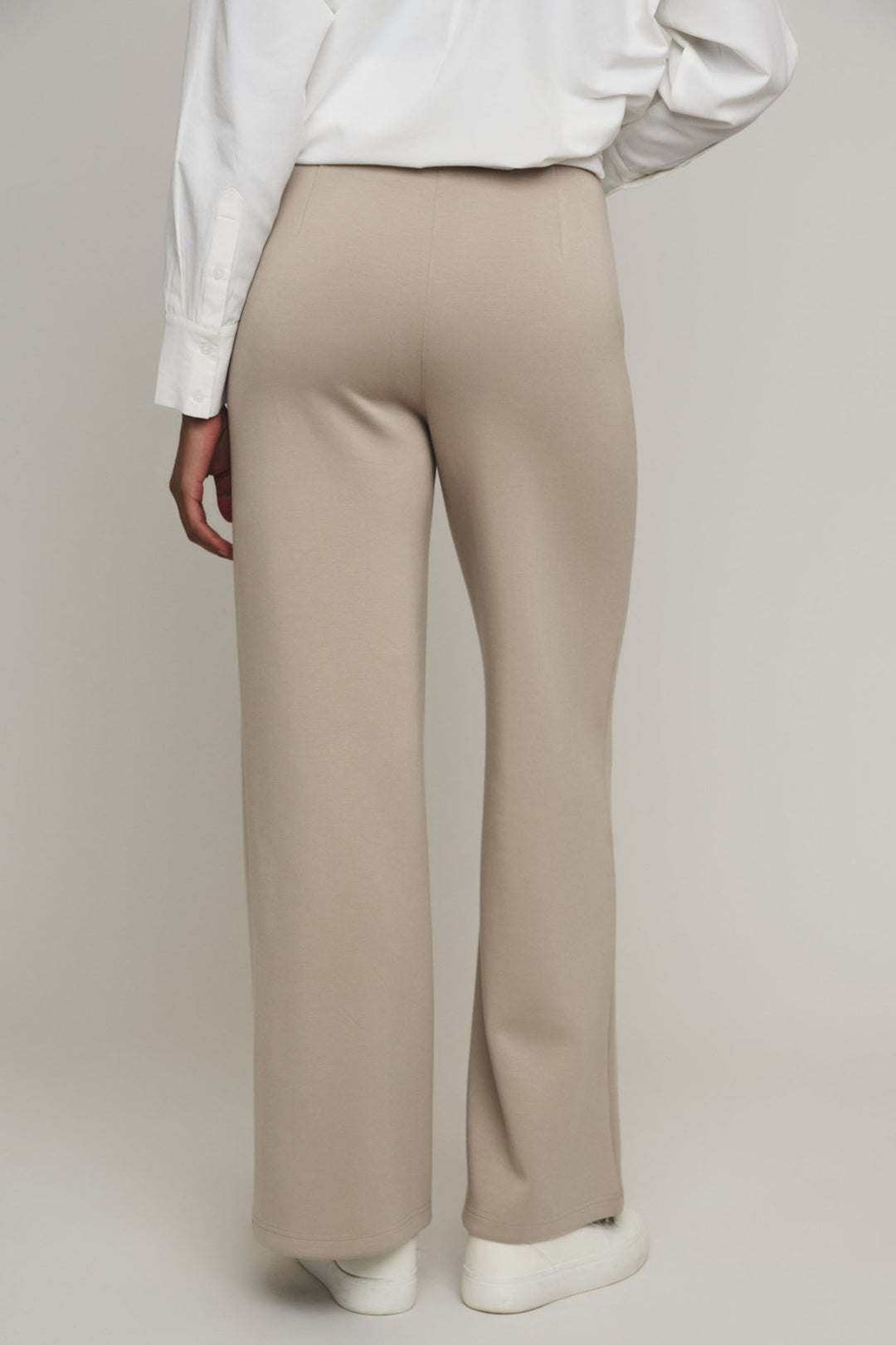 Rino & Pelle Stright Leg Trousers Light Sand Goya 7002411 - Olivia Grace Fashion