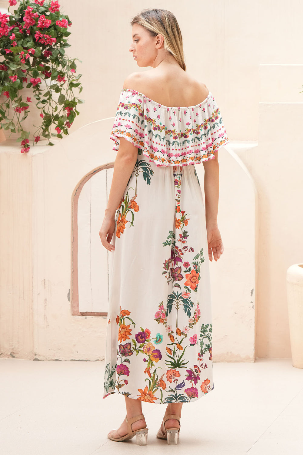 Stella Moretti Dress Ladybell Paradiso Floreale - Olivia Grace Fashion