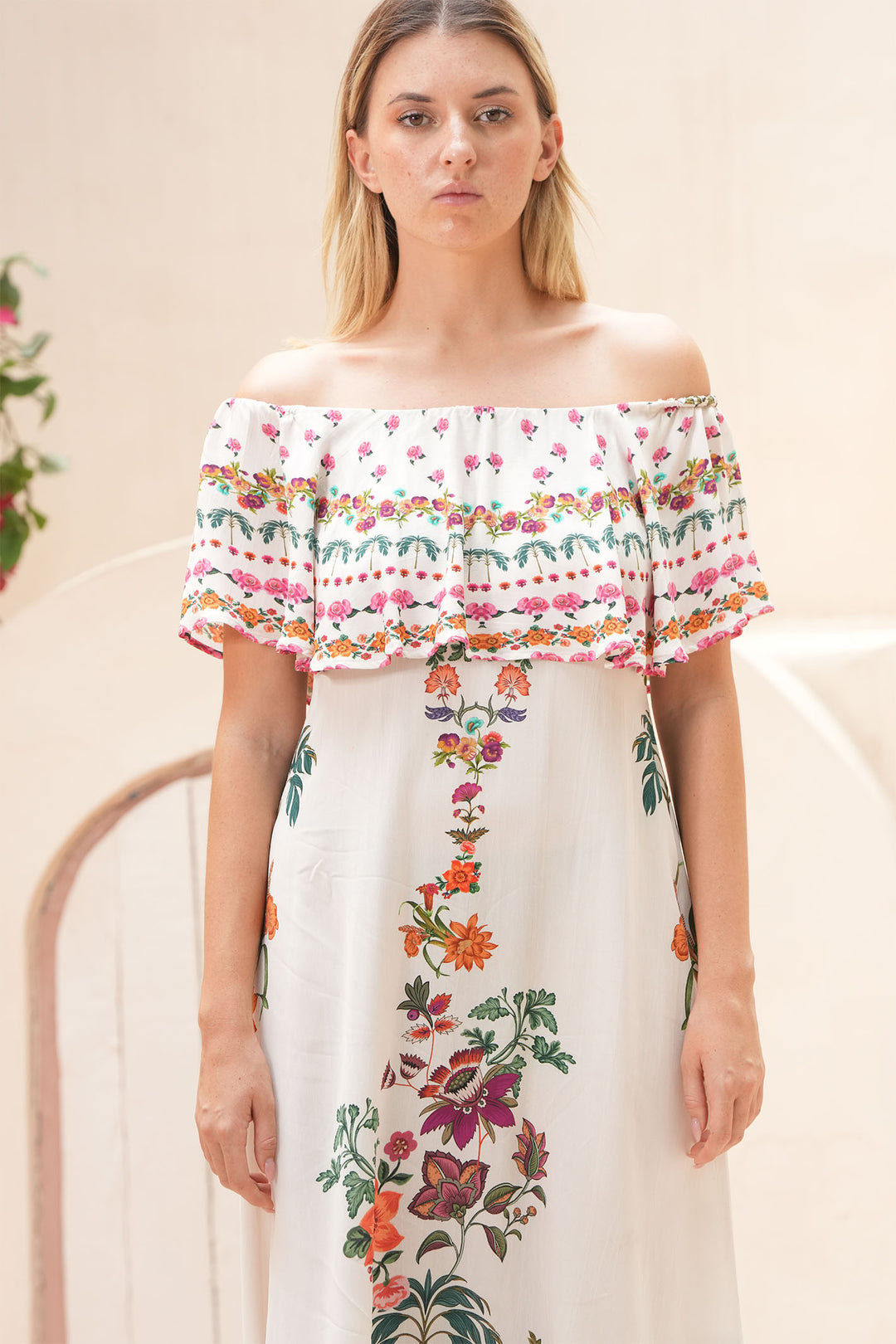 Stella Moretti Dress Ladybell Paradiso Floreale - Olivia Grace Fashion