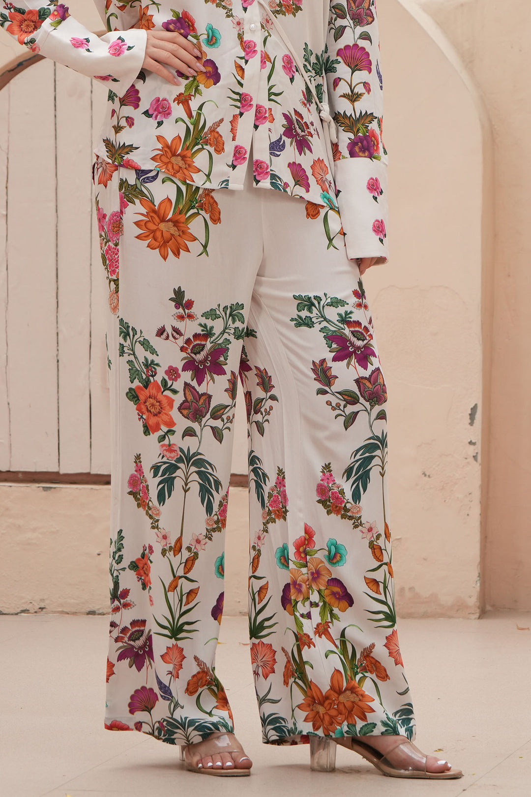 Stella Moretti Trousers Ivy Paradiso Floreale - Olivia Grace Fashion