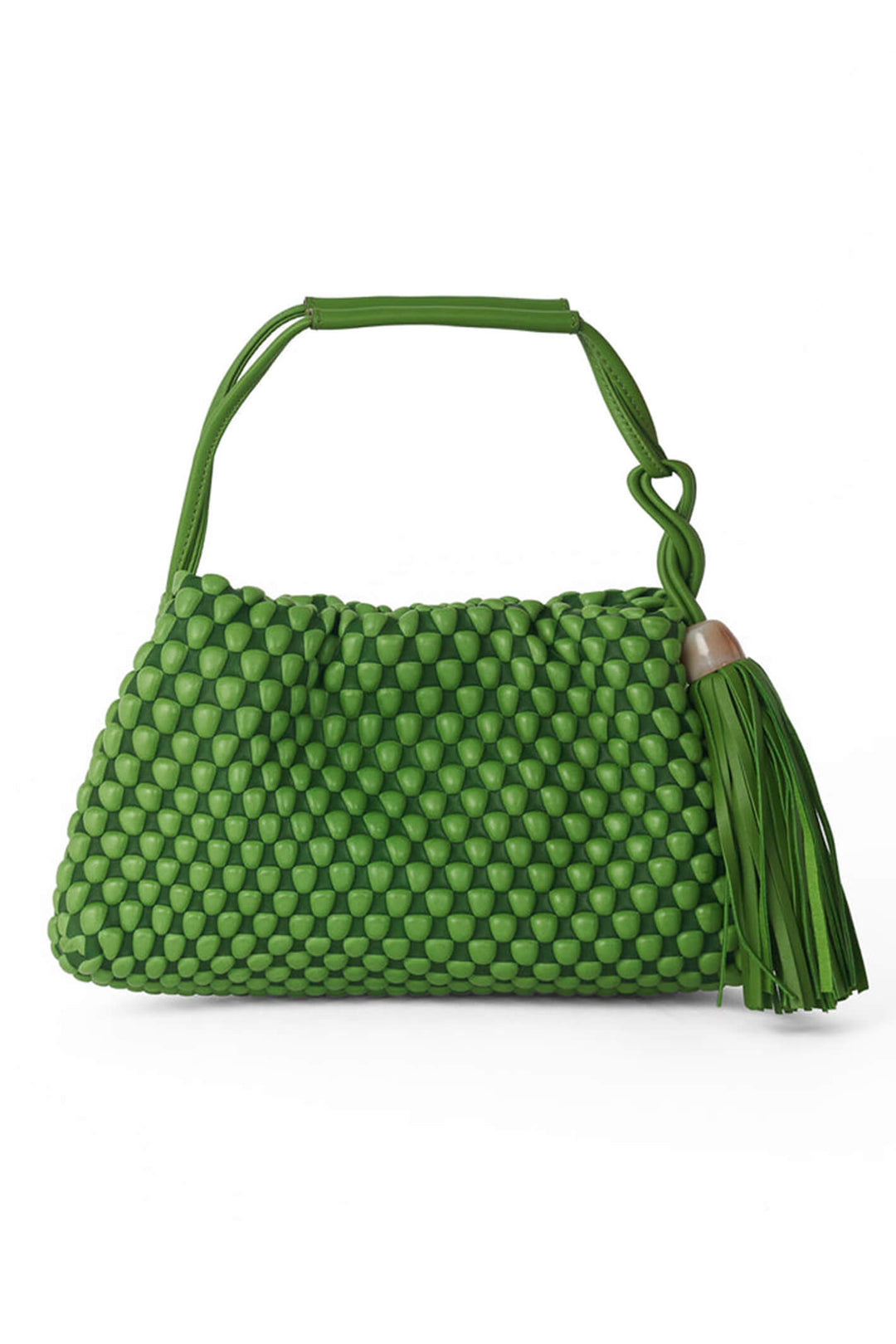 Tissa Fontaneda B80 Tango Nappa Leather Spring Green Bubble Bag - Olivia Grace Fashion
