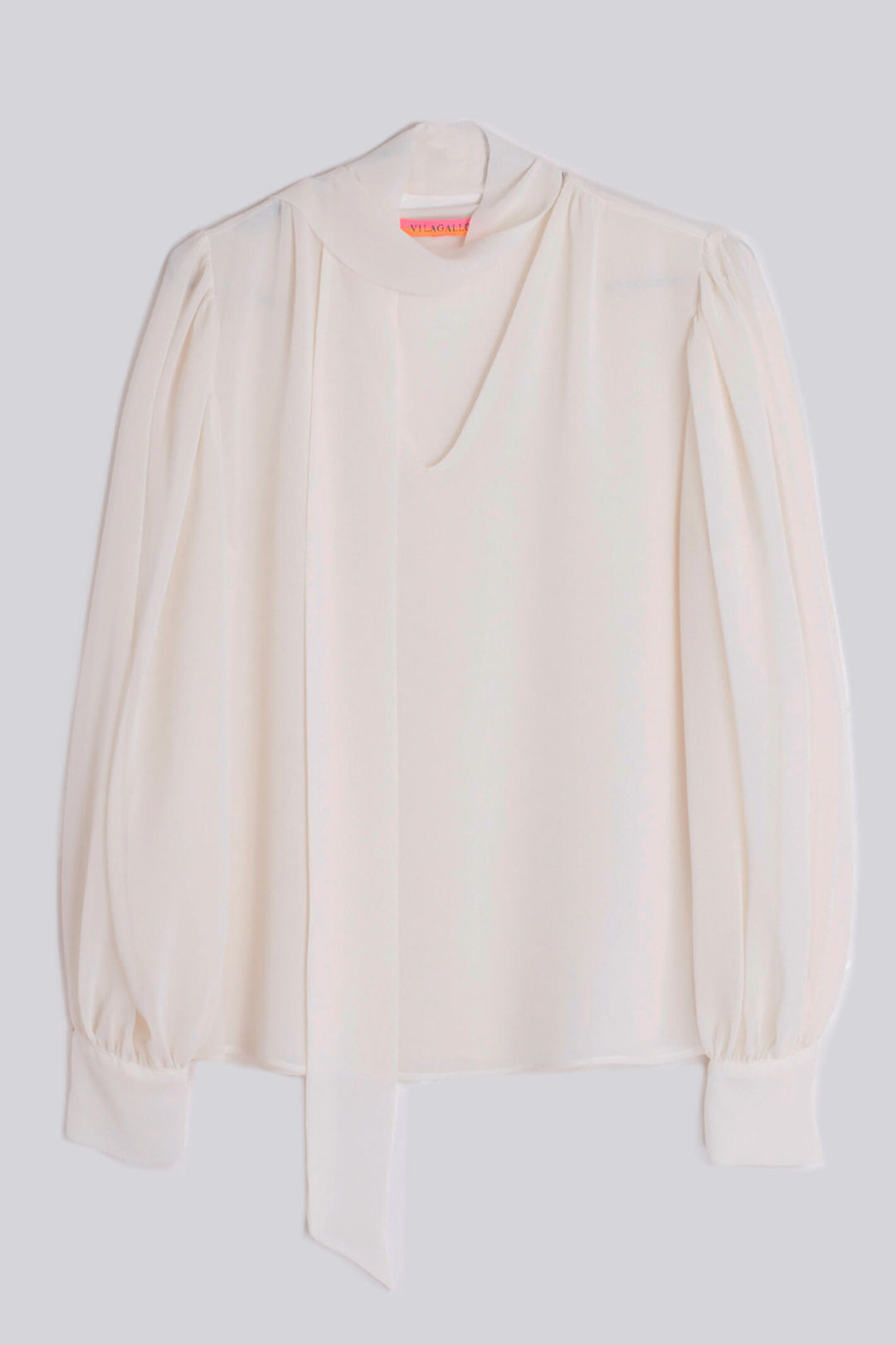 Vilagallo 30590 Off White Bell Sleeve Blouse - Olivia Grace fashion