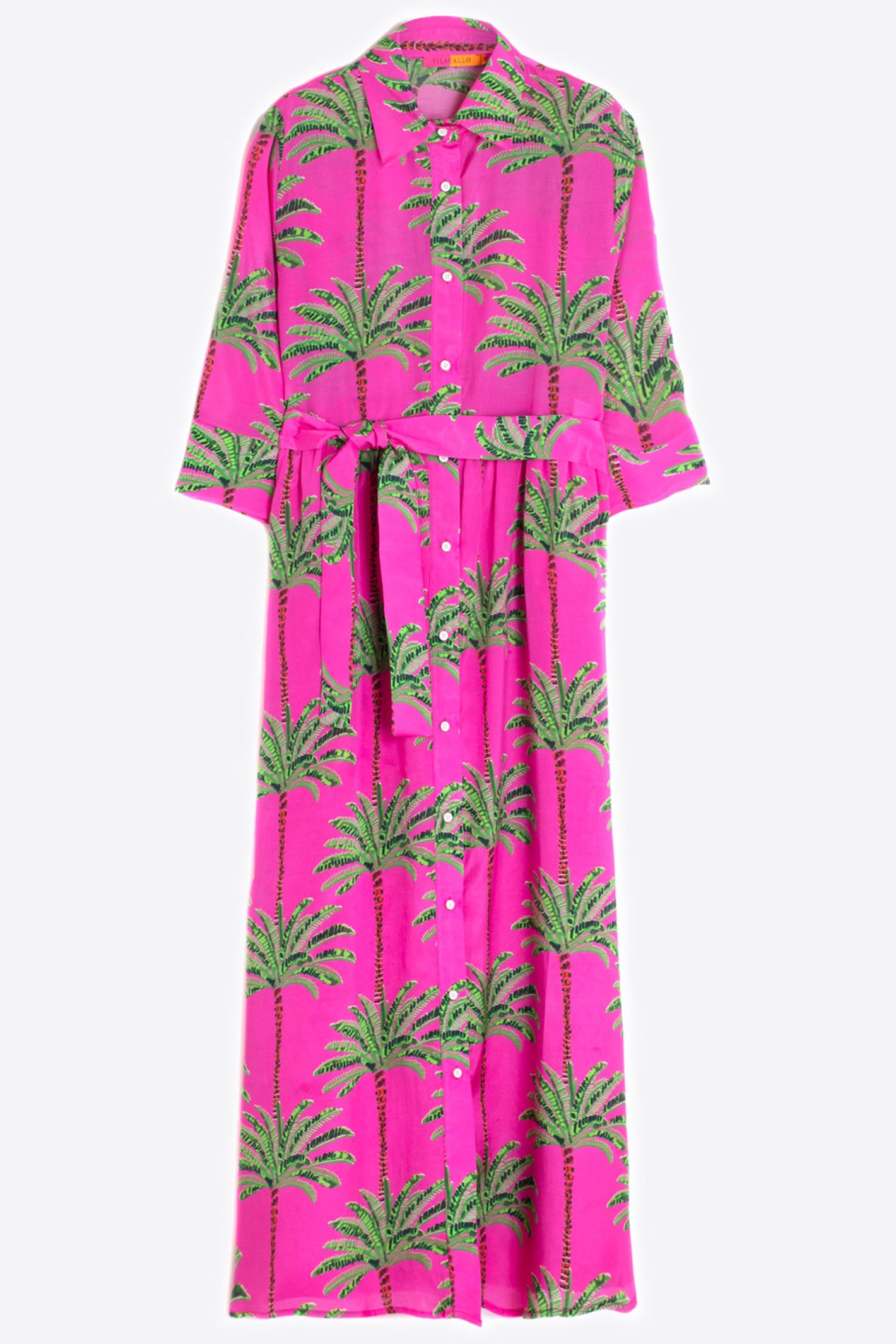 Pink palm leaf dress hotsell