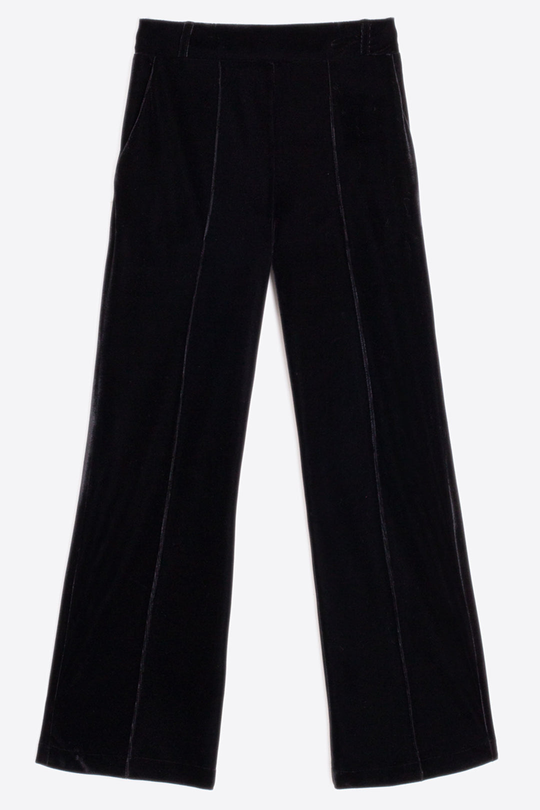 Vilagallo Trousers Black Velvet 31629 - Olivia Grace Fashion