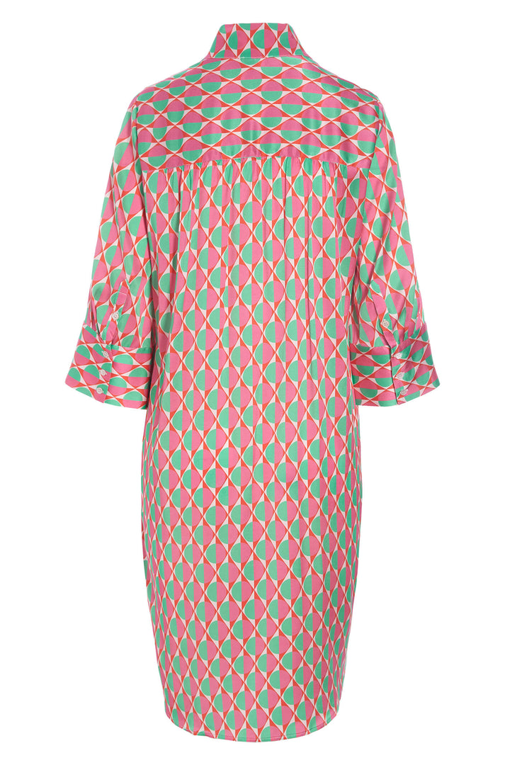 Dea Kudibal Kamille 105-0423 Pink Avignon Chili Shirt Dress - Olivia Grace Fashion