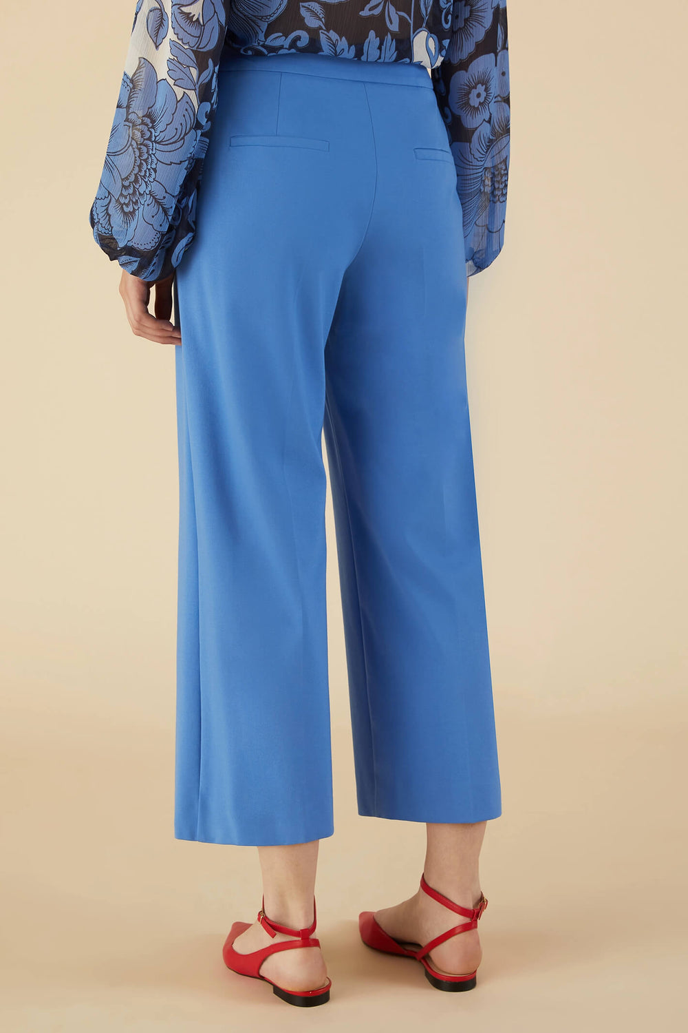 Emme Vocio 2357810435200 Deep Blue Jersey Trousers - Olivia Grace Fashion