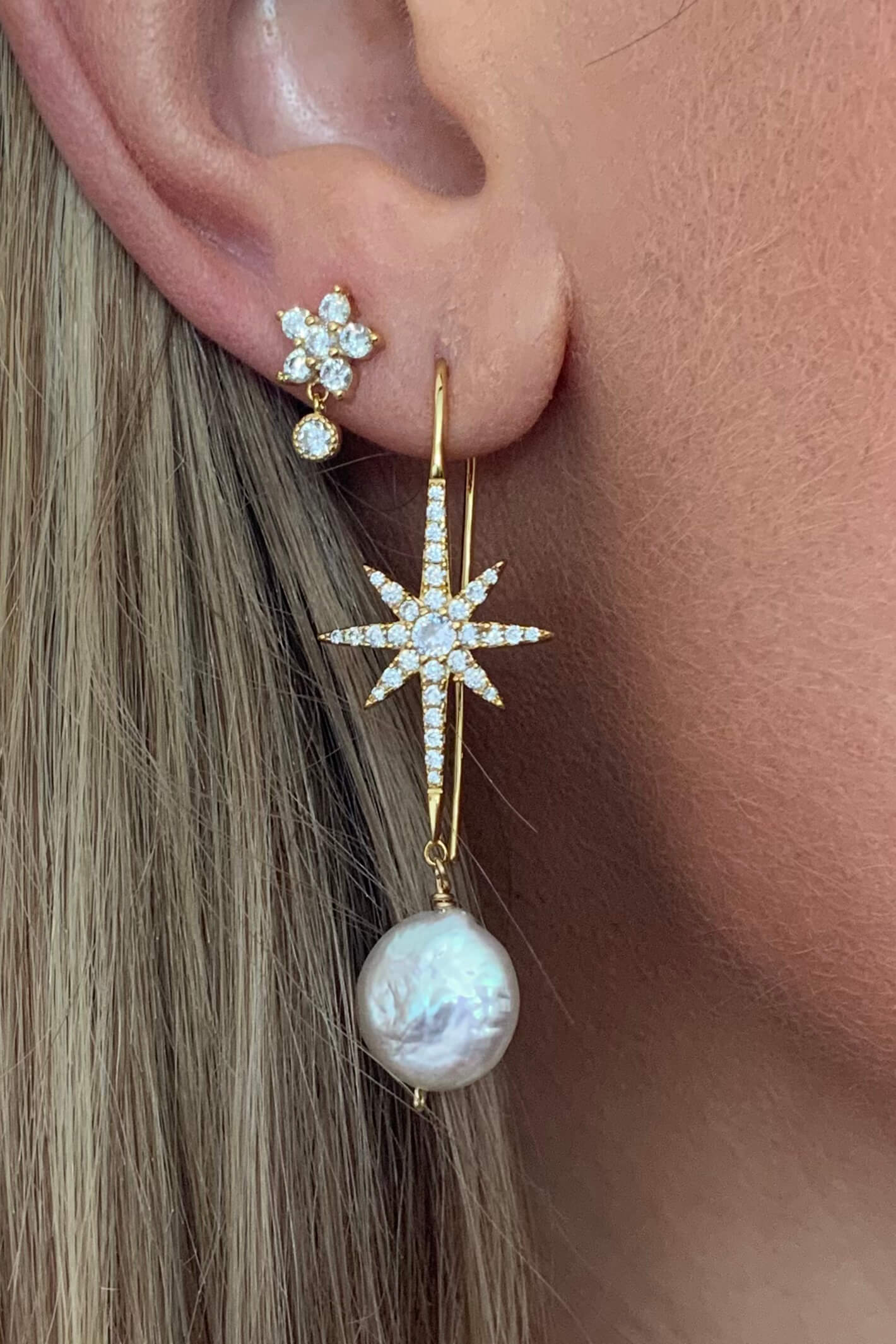 Stars earrings on sale