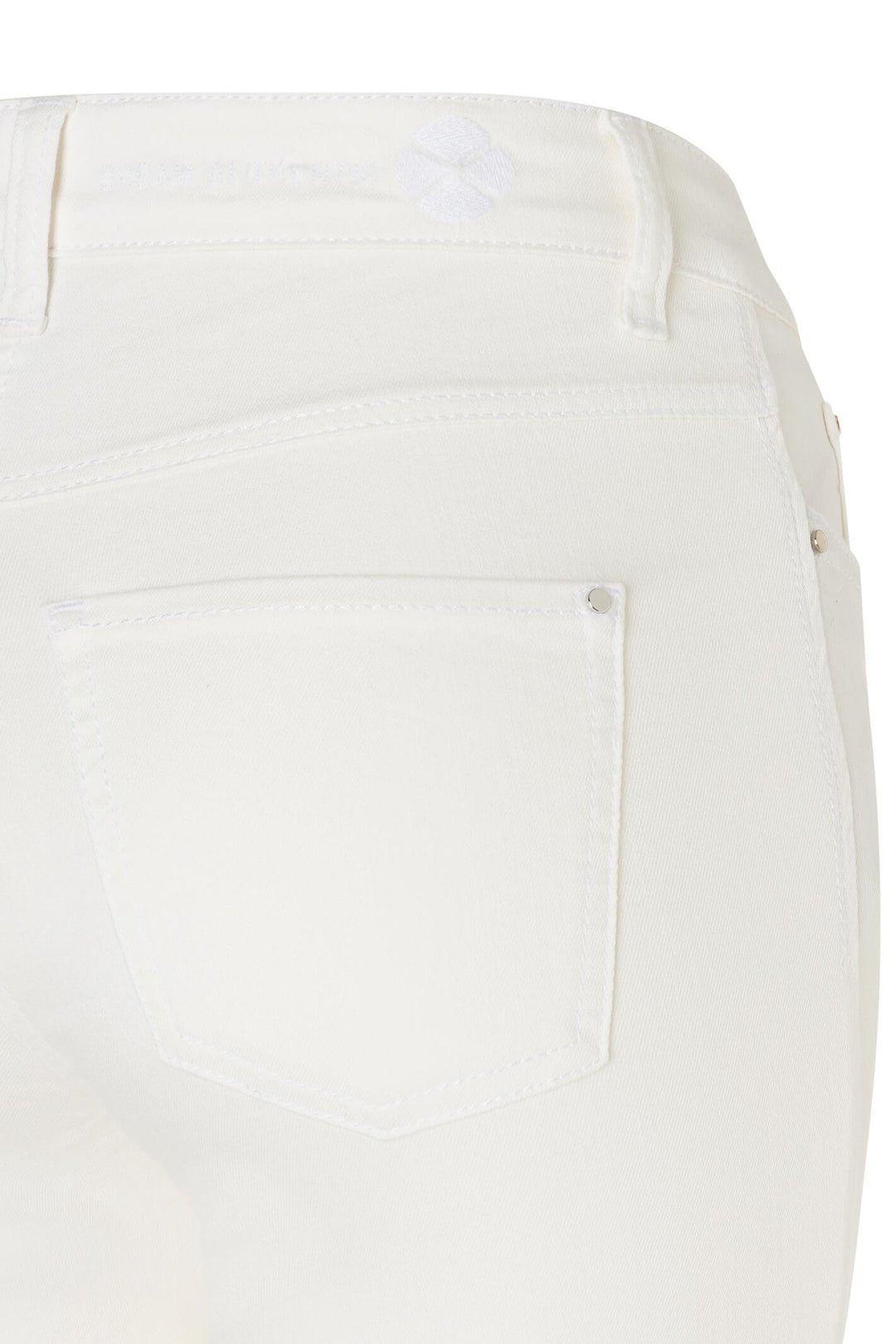 Mac Dream Wide 5439-90-0358 White Denim Mega Flex Jeans - Olivia Grace Fashion