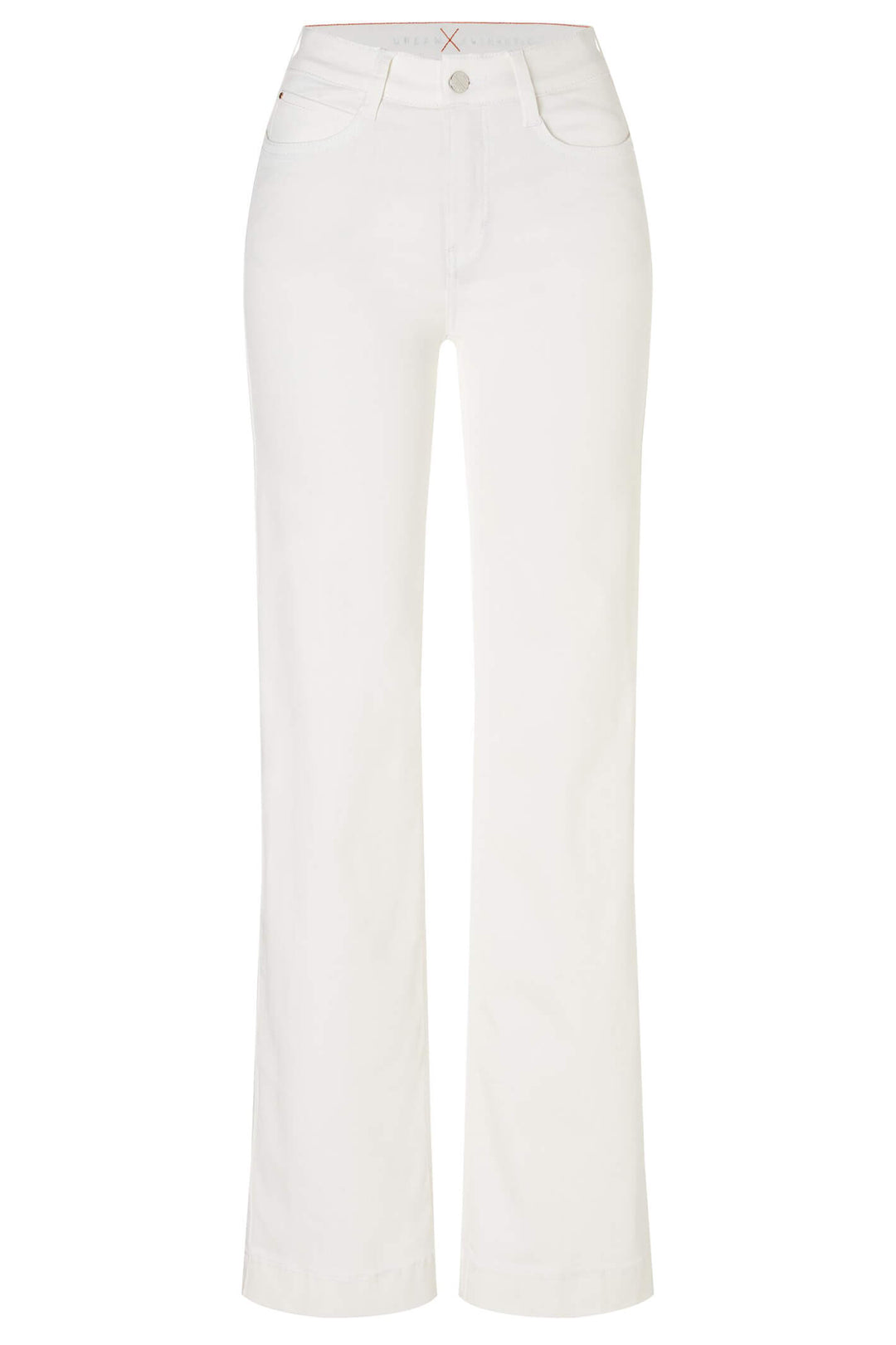 Mac Dream Wide 5439-90-0358 White Denim Mega Flex Jeans - Olivia Grace Fashion