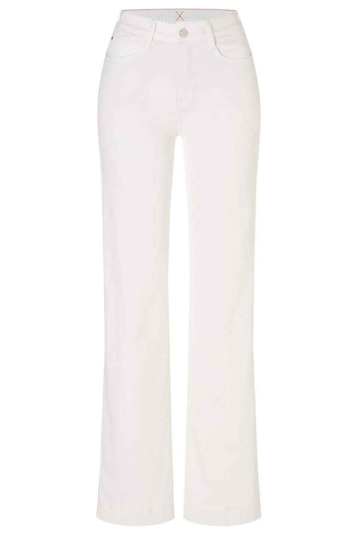 Mac Dream Wide 5439-90-0358 White Denim Mega Flex Jeans - Olivia Grace Fashion