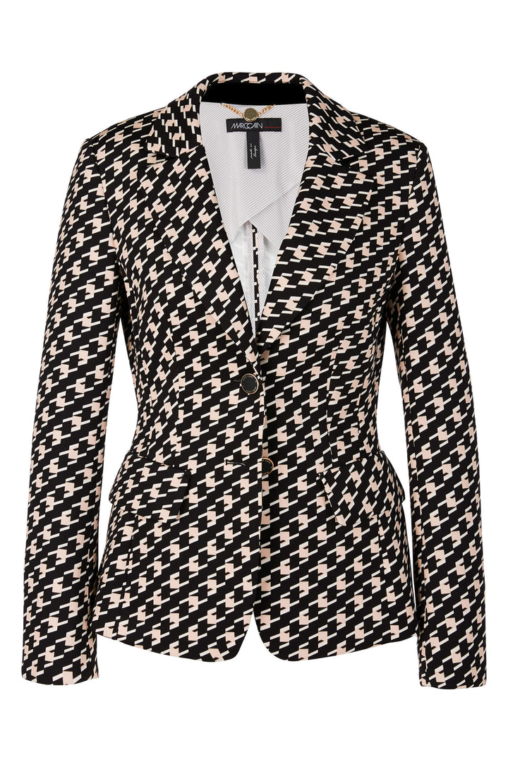 Marc Cain Collection UC 34.11 J11 Black Print Jacket - Olivia Grace Fashion