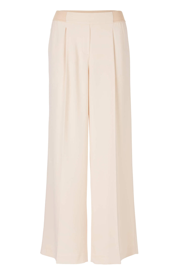 Marc Cain Collection UC 81.19 W56 Creme Wide Leg Trousers - Olivia Grace Fashion