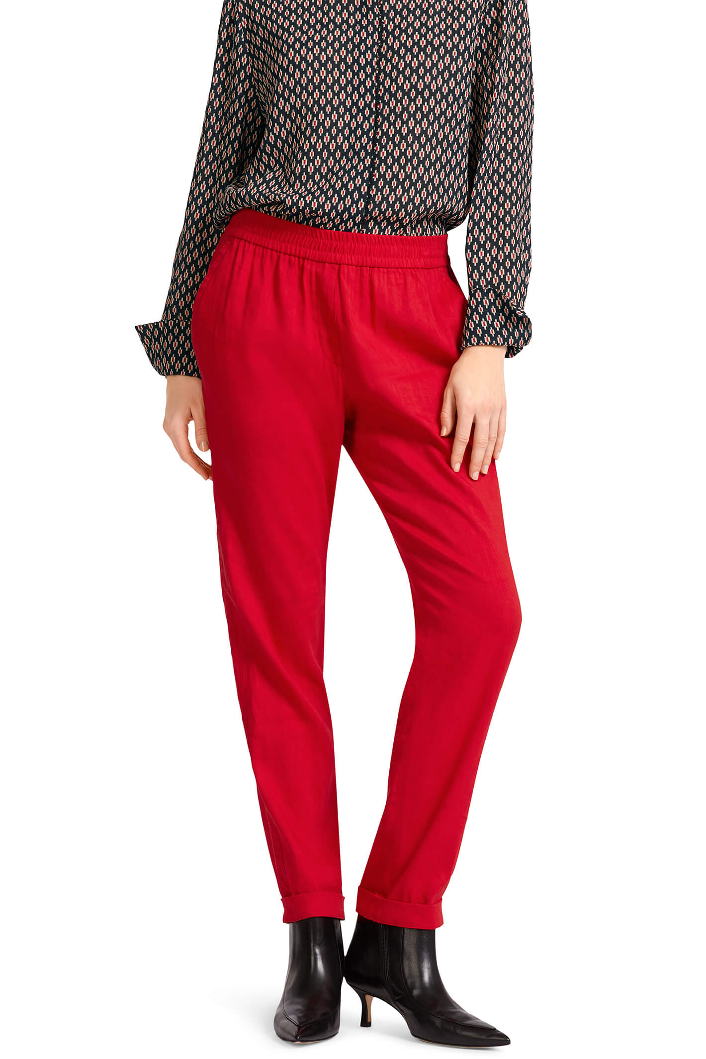 Go Colors Dark Red Pencil Pants Linen Blend L Buy Go Colors Dark Red  Pencil Pants Linen Blend L Online at Best Price in India  Nykaa