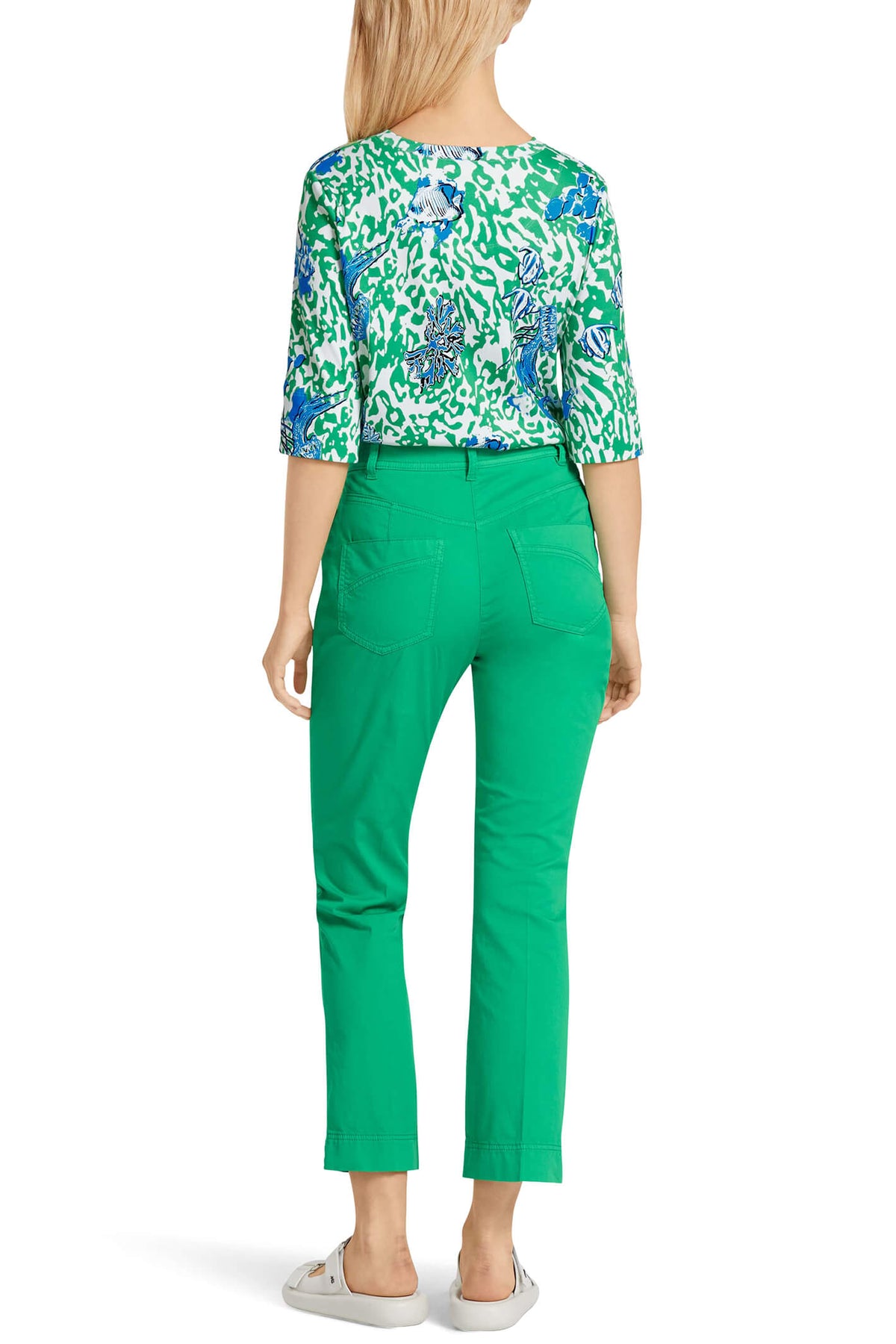 Lana - High Waisted Trousers - Green – This is Unfolded