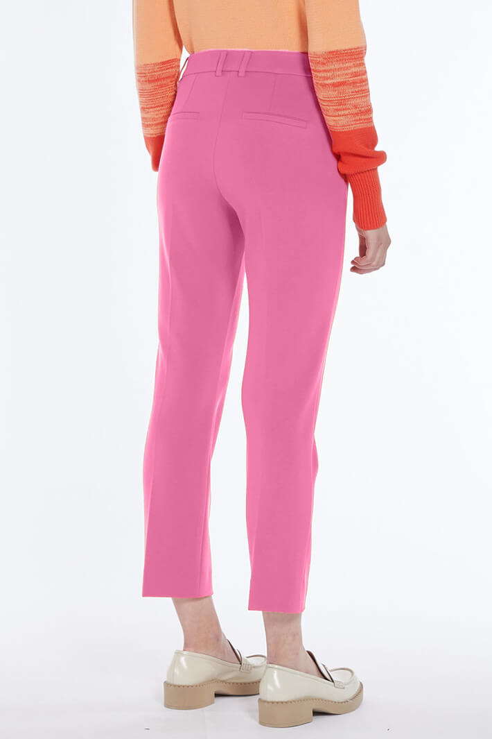 Pink velvet wide leg trousers | River Island