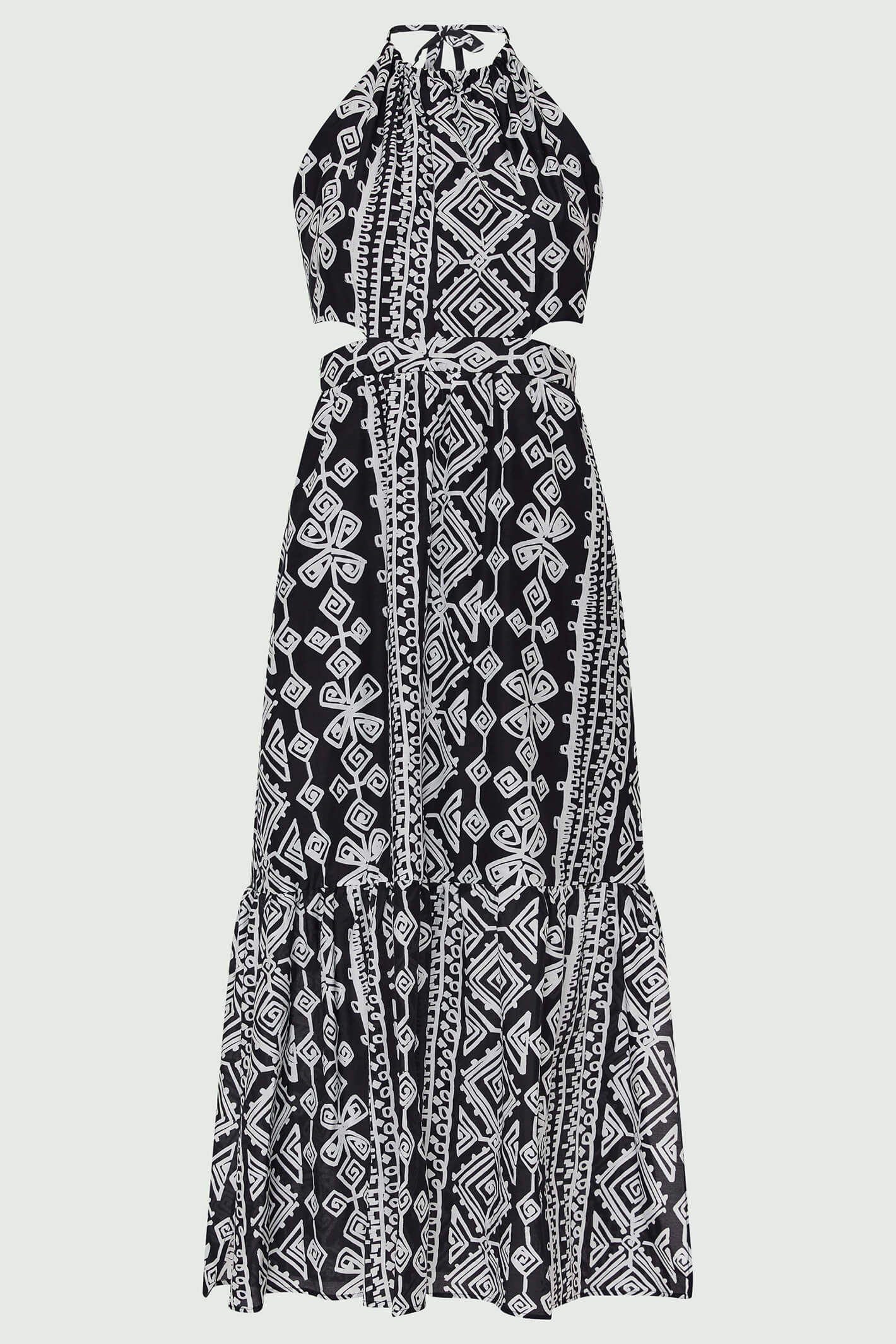 Marella Berger 2332212032200 Black Print Maxi Dress