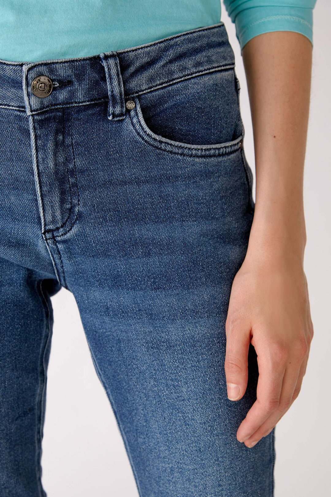 Oui 76130 Dark Blue Denim Jeans - Olivia Grace Fashion