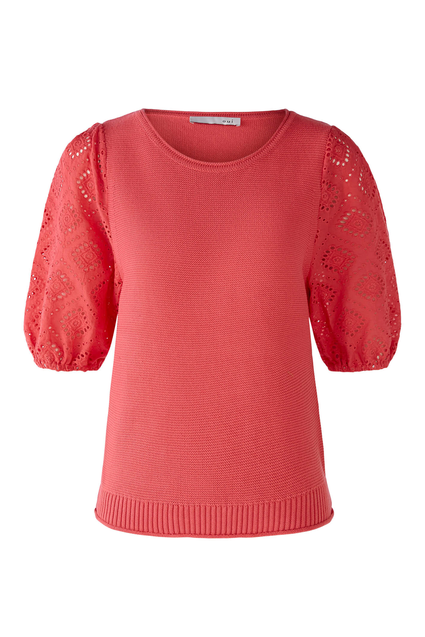 Red on sale lace jumper