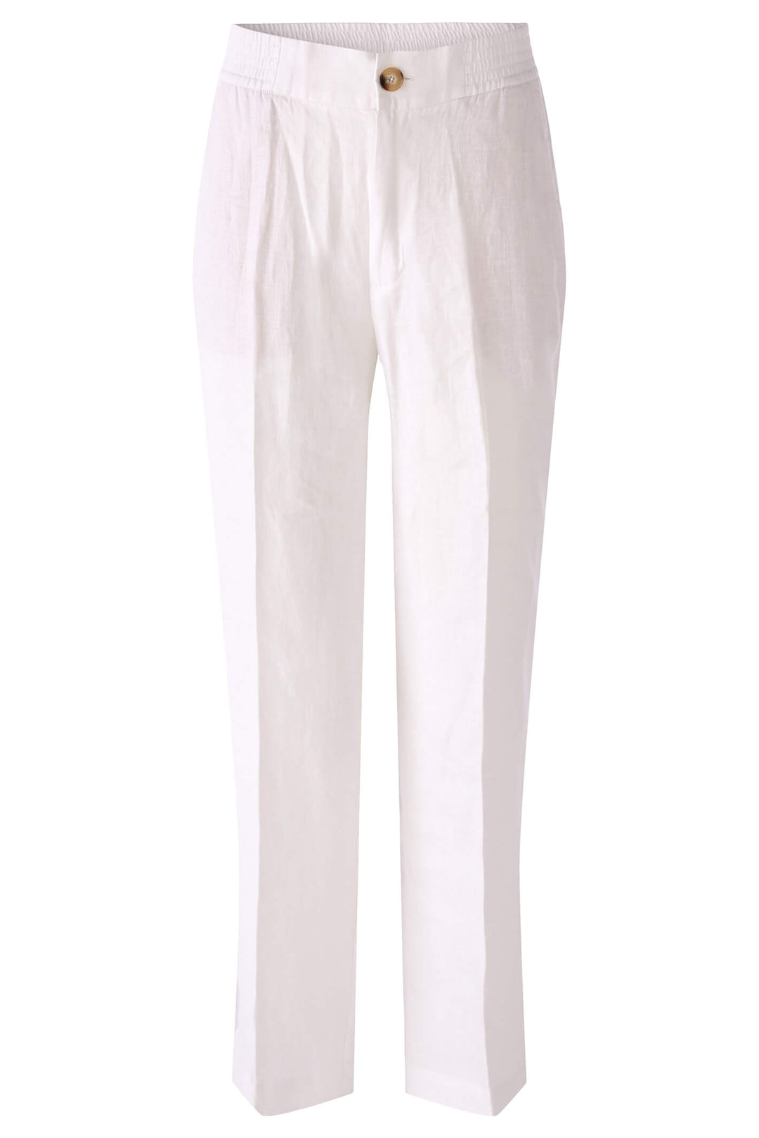 Oui 78875 Optic White Trousers - Olivia Grace Fashion