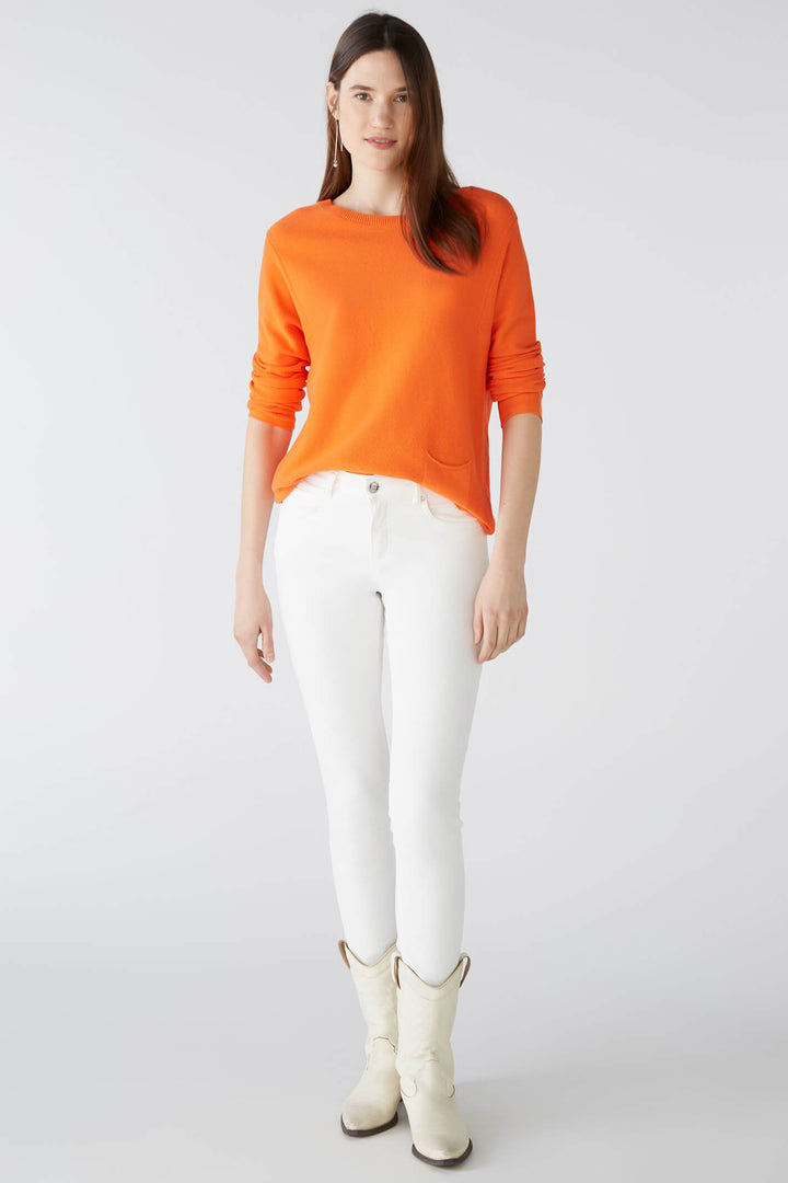 Oui 78919 Vermillion Orange Jumper - Olivia Grace Fashion