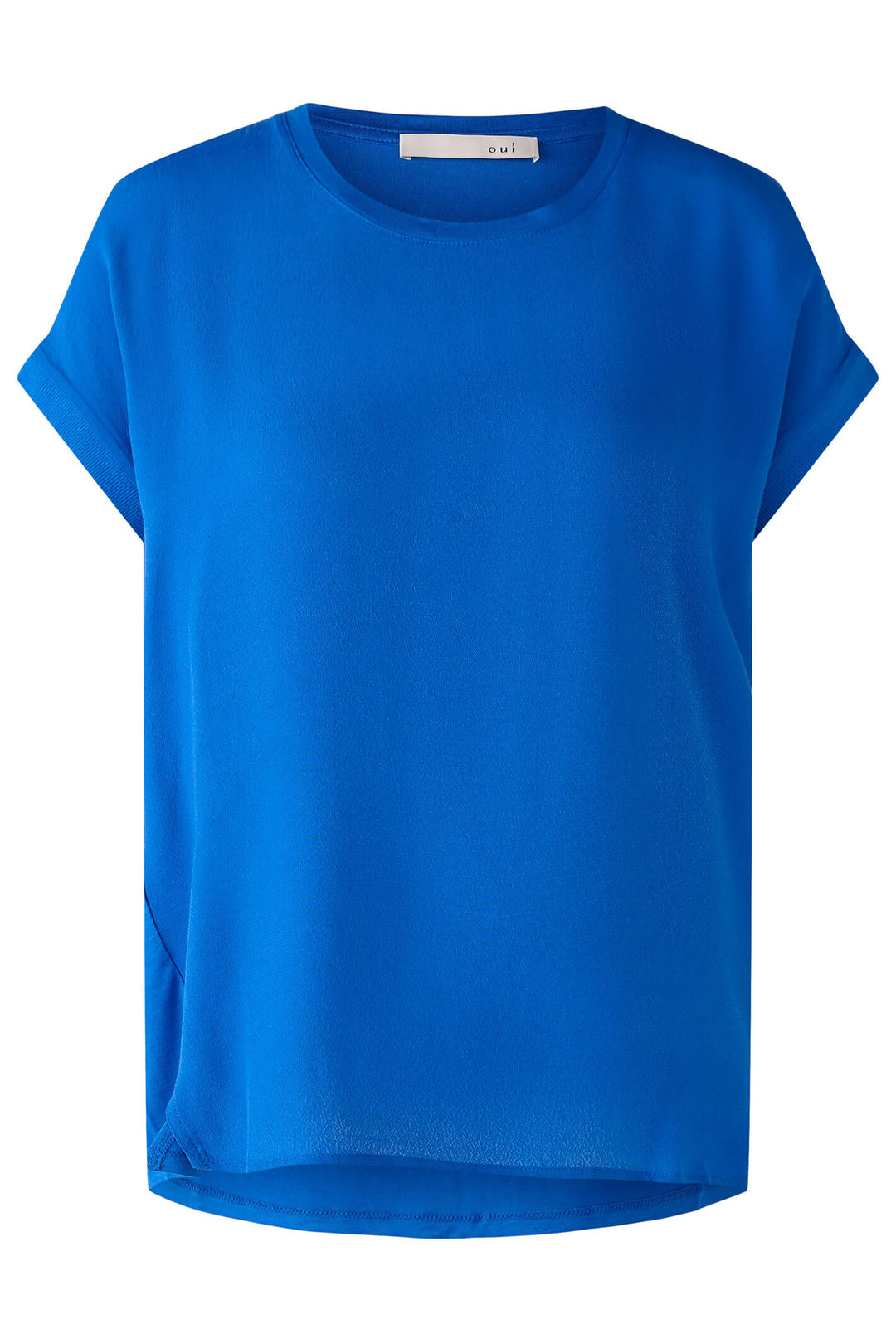 Oui 79015 Blue Lolite Short Sleeve Top - Olivia Grace Fashion