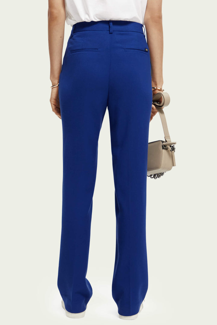 Scotch & Soda 172081 Bright Blue Hailey Straight Trousers = Olivia Grace Fashion