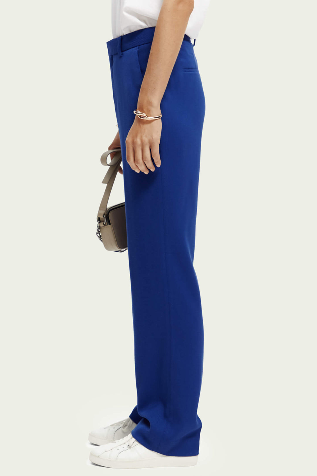 Scotch & Soda 172081 Bright Blue Hailey Straight Trousers = Olivia Grace Fashion