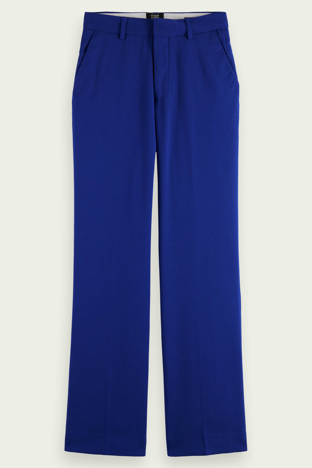 Scotch & Soda 172081 Bright Blue Hailey Straight Trousers = Olivia Grace Fashion