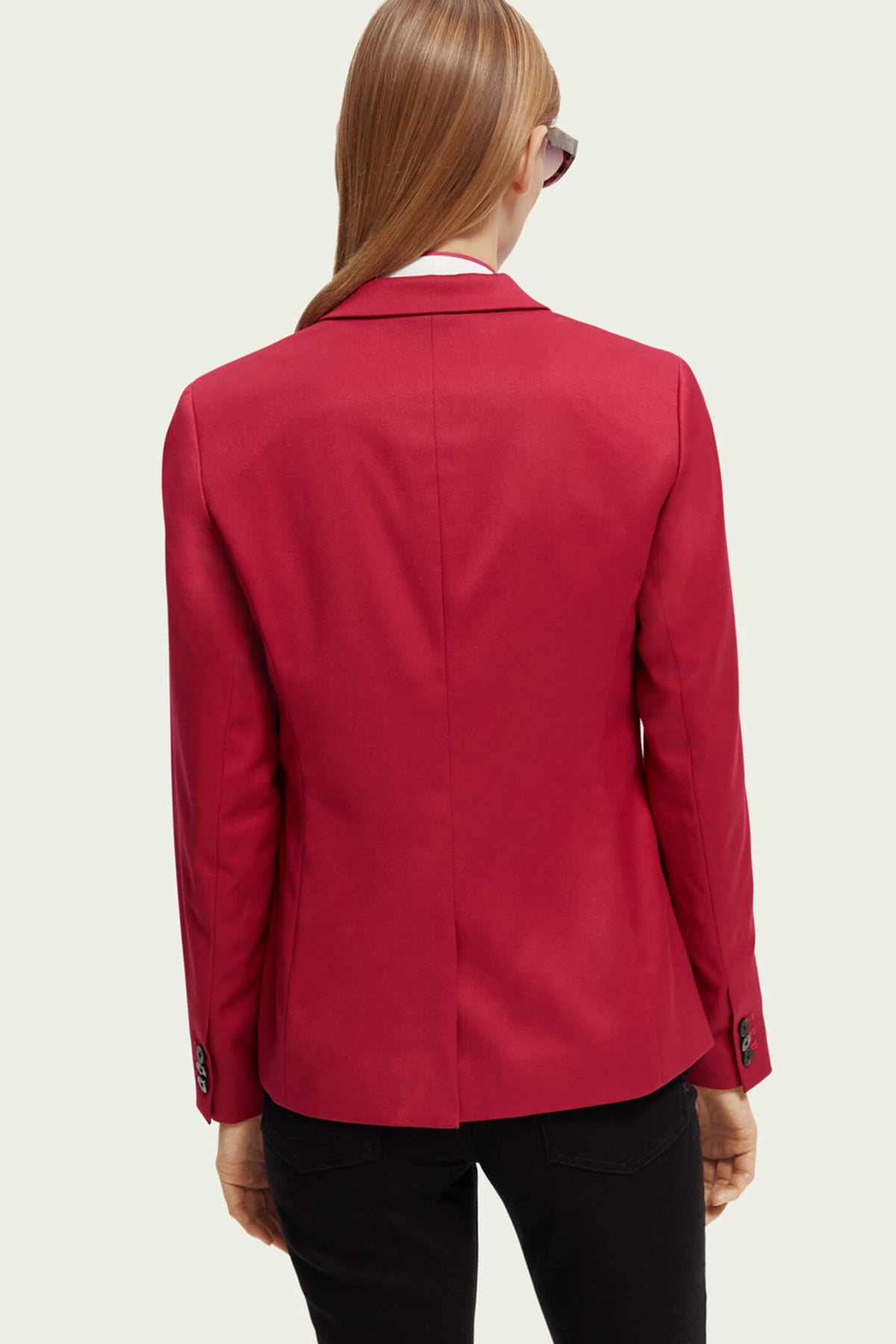 Chikito Classic Tailored Blazer In Red