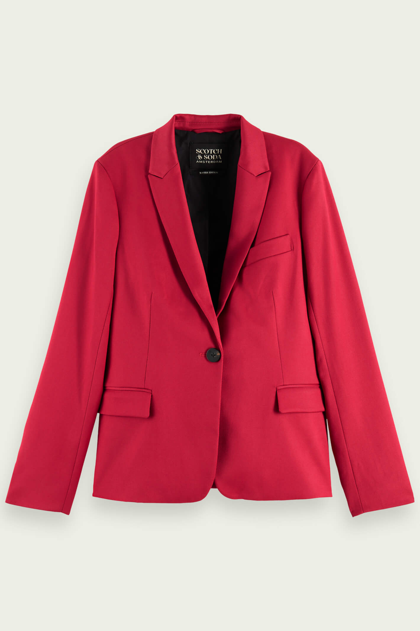 Cherry red blazer best sale